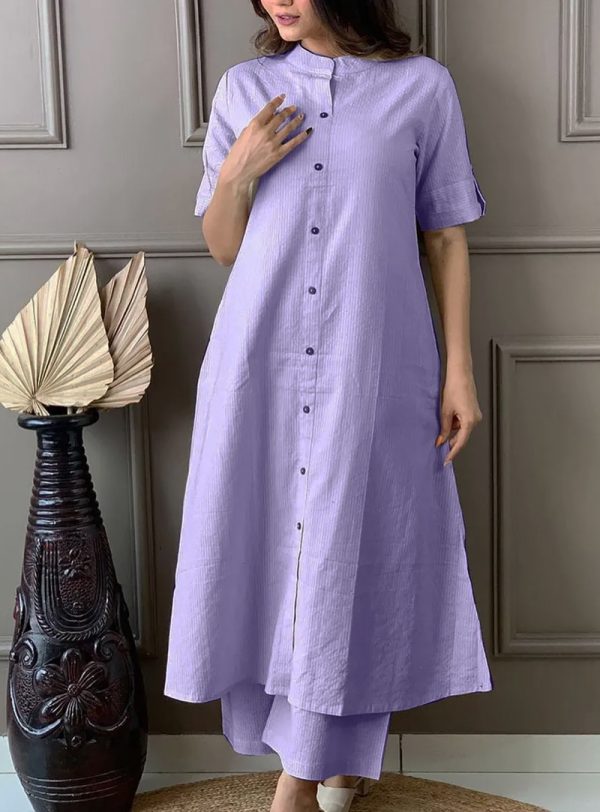 lavender kurta pant set