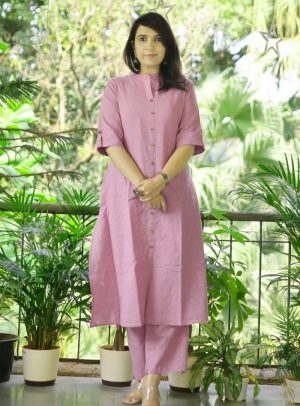 Cotton Kurta and Pant Set
