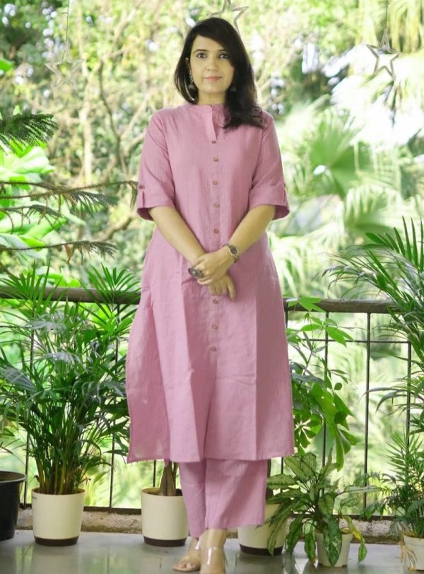 Cotton Kurta and Pant Set